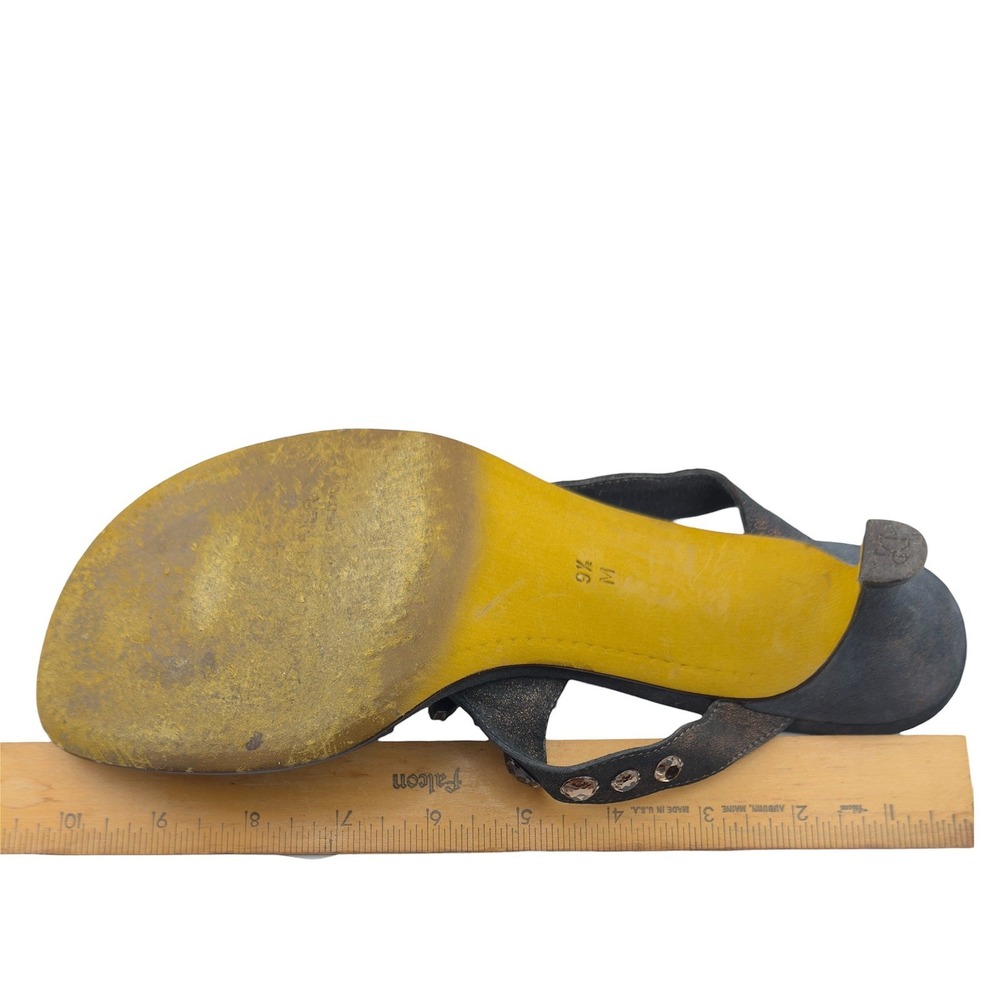 Donald J. Pliner Black Jeweled Thong Sandals - Picture 11 of 15